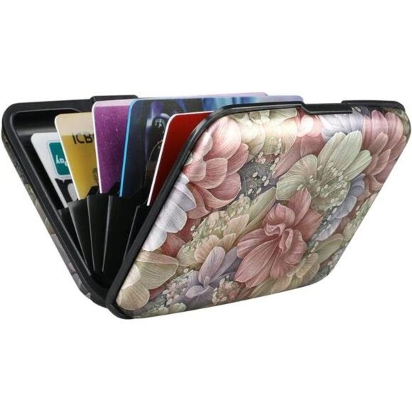 RFID Aluminum Wallet Credit Card Holder Metal Case for Men Women Travel - Picture 7 of 8